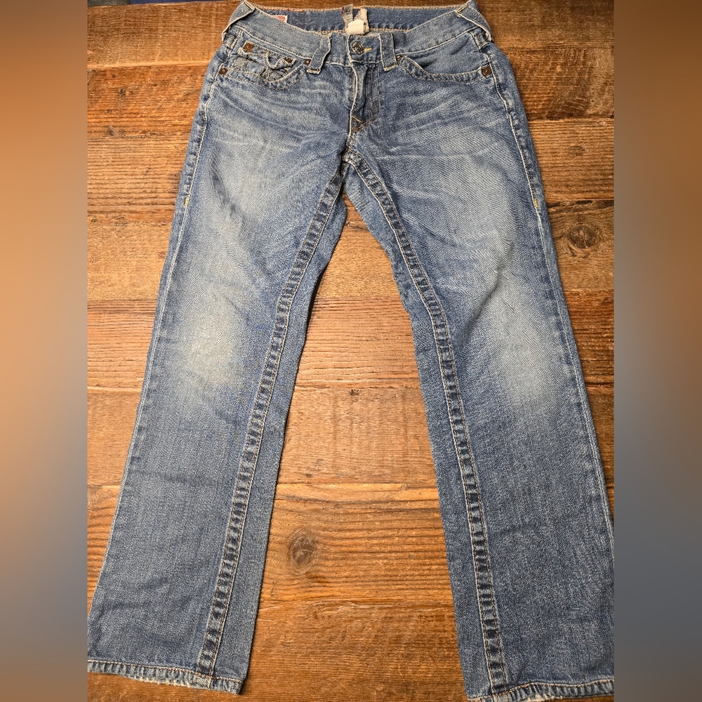 True Religion Blue Mens Ricky Jeans 28 X 27.5